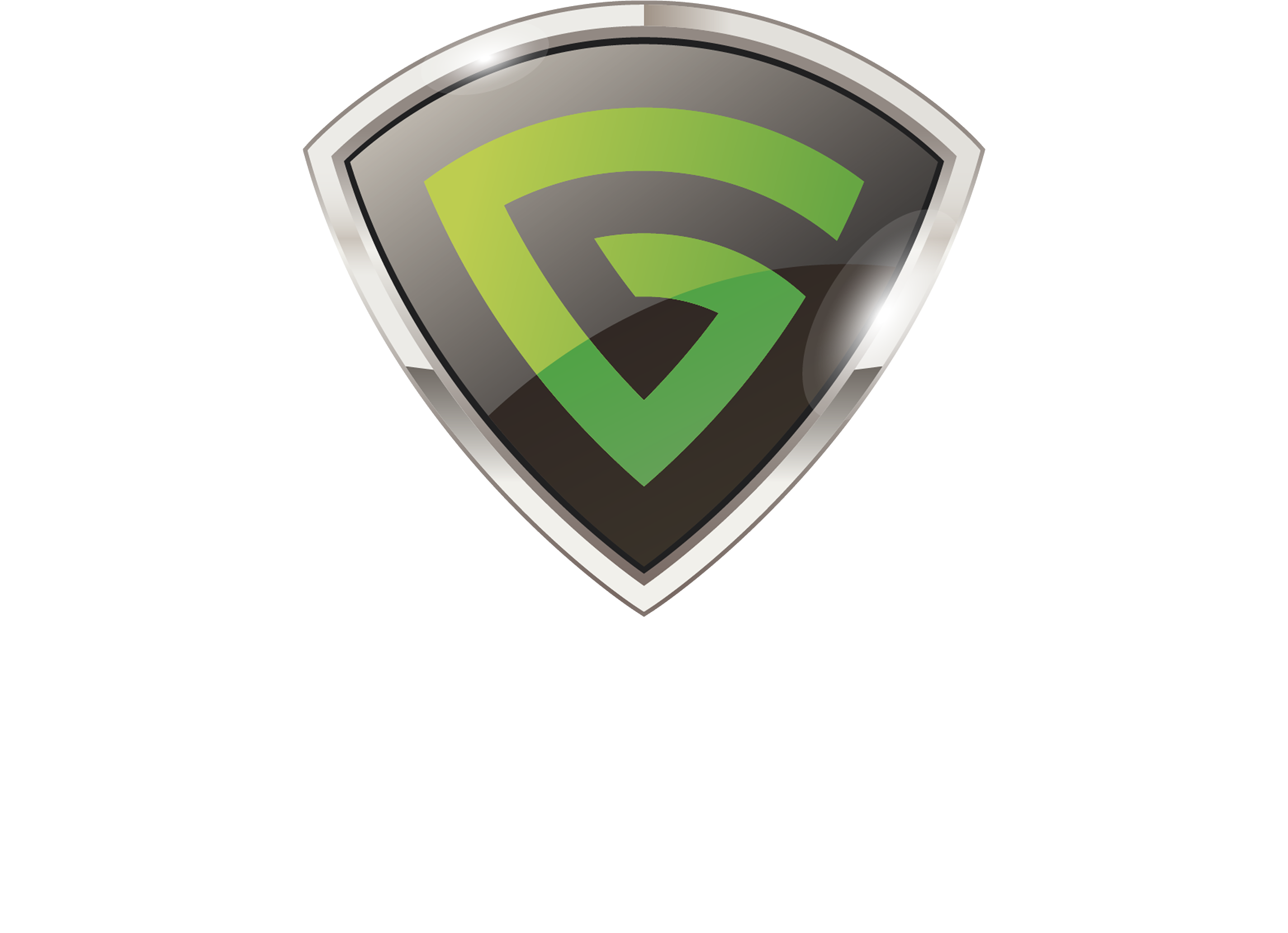 Green Shield Deck Builders logo stacked
